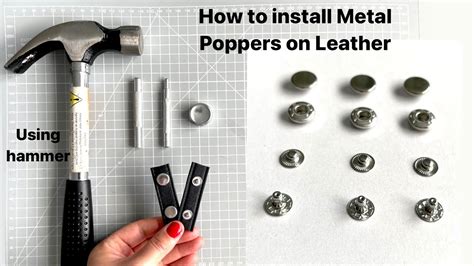 how to put metal poppers on fabric|install plastic snaps without pliers.